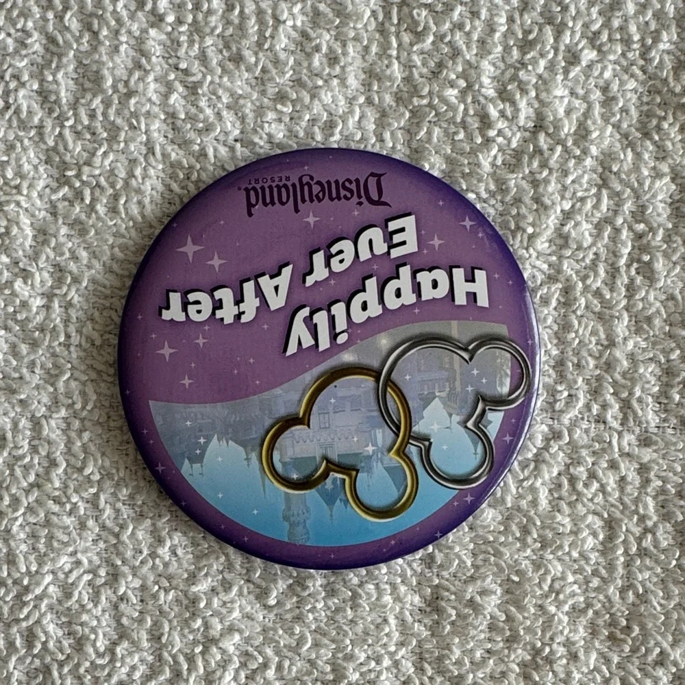 Disney Disneyland Resort “Happily Ever After” Button Pin